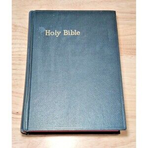 Vintage Holy Bible King James Version-Hardcover-USA No Date-Black-KJV